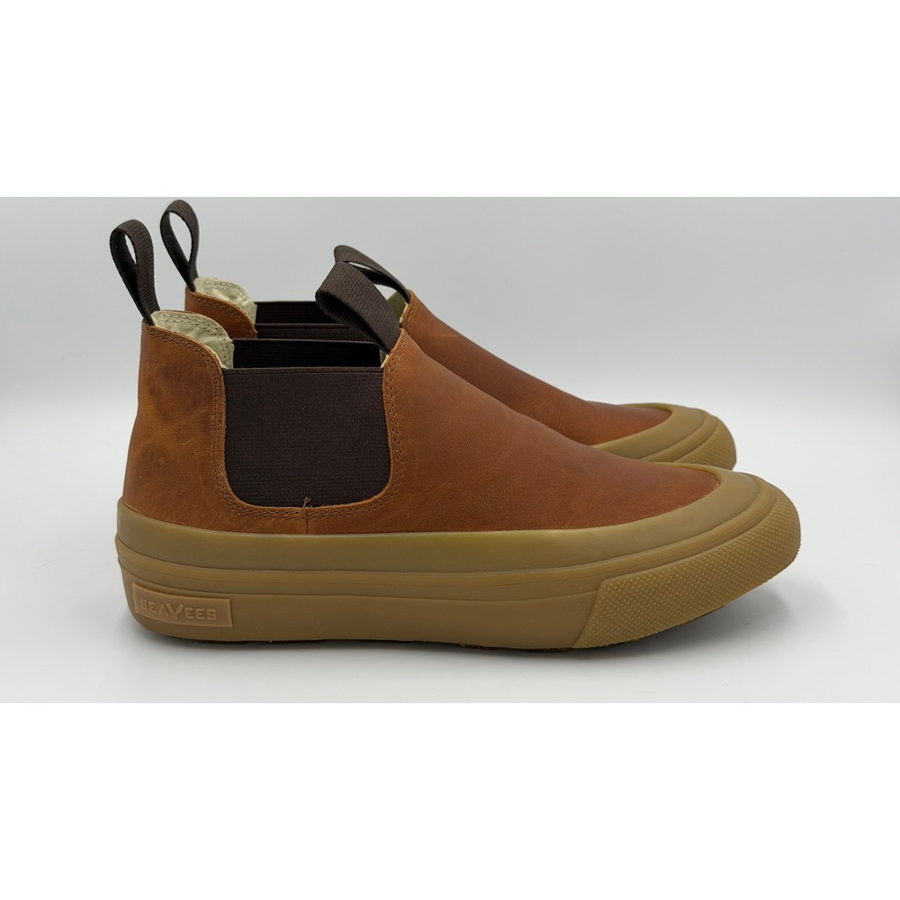 SeaVees Ballard Boot Womens 7.5 Cashew Rugged Leather Chelsea Workwear